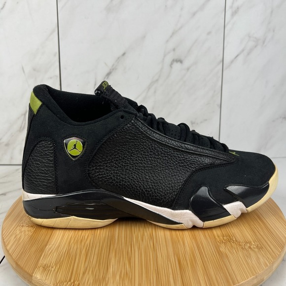 Jordan Other - Nike Air Jordan 14 Indiglo Mens Size 12 Black Green Sneakers Shoes 487471-005